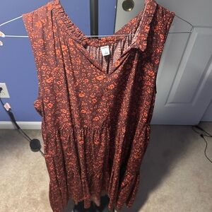 Old Navy Red Sleeveless Mini Dress